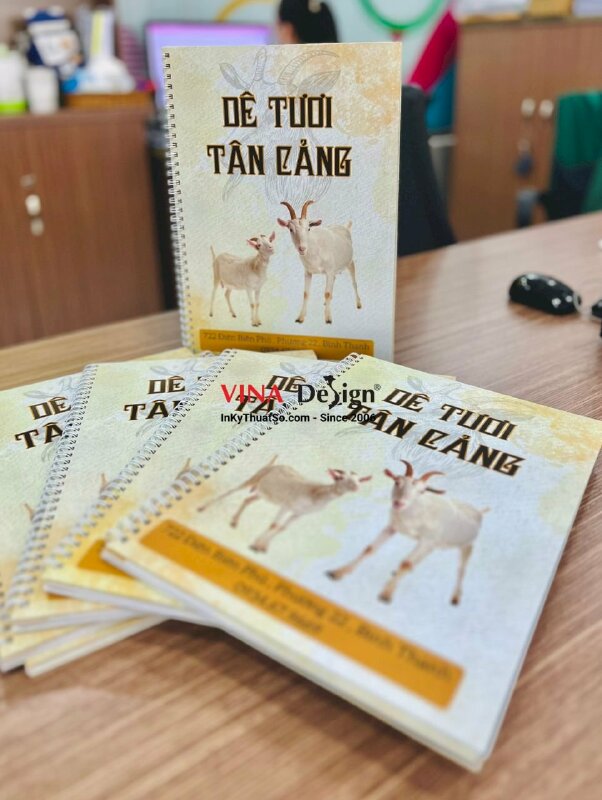 In cuốn menu quán thịt dê bìa bồi carton - INKTS366