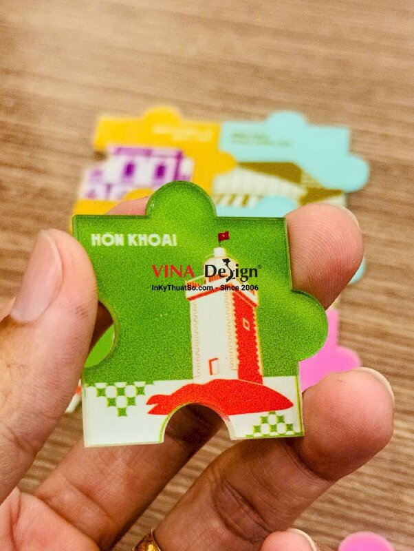In Mica Puzzle trò chơi ghép hình, xếp hình, in UV trong 3li, lót trắng nền - INKTS3873
