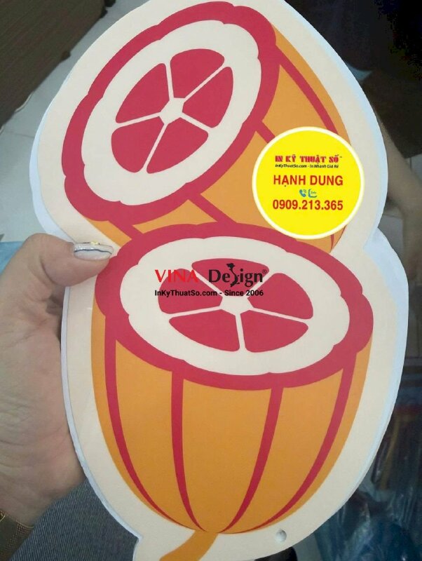 In mô hình Formex trang trí cửa hàng socola tại Phú Quốc, hanger treo thả trần Formex - INKTS3887