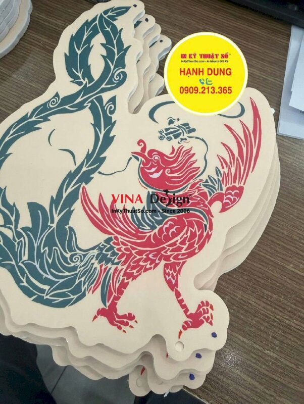 In mô hình Formex trang trí cửa hàng socola tại Phú Quốc, hanger treo thả trần Formex - INKTS3887