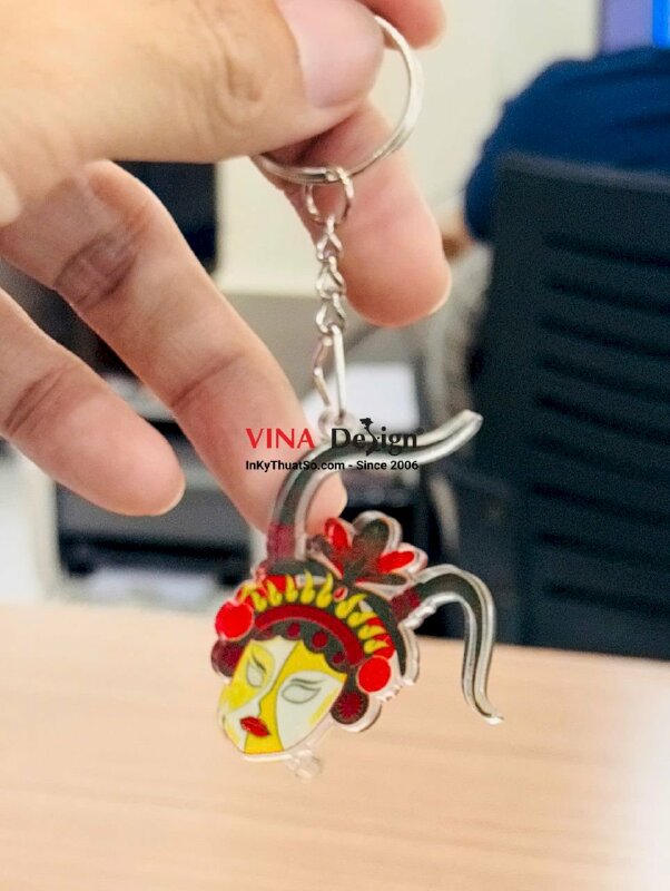 In móc khóa Mica hình nhân vật Trung Hoa - INKTS3871