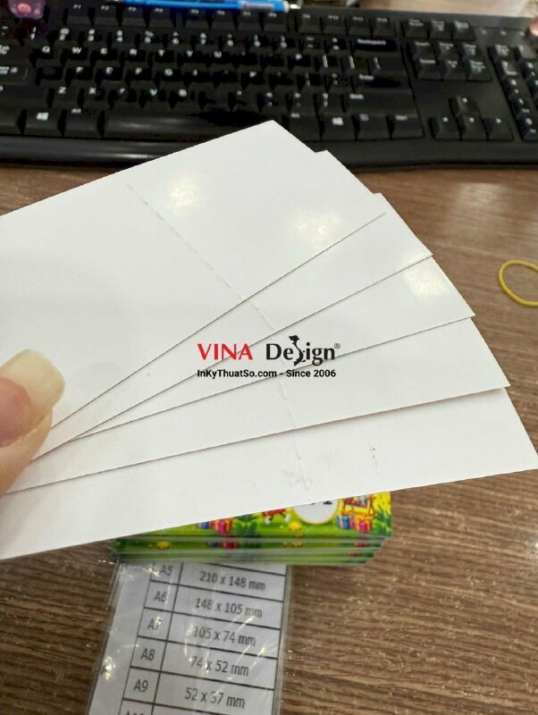 In phiếu rút thăm may mắn lucky draw, gập đôi cấn răn cưa 1 đường, đánh số nhảy - INKTS3875