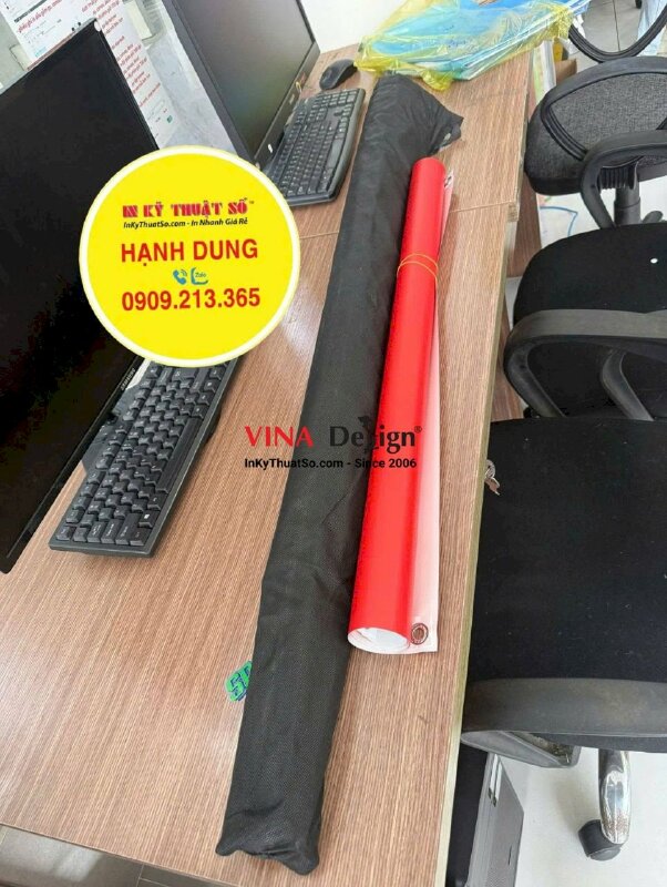 In Poster thanh lý hàng trưng bày, poster giảm giá in PP cán bóng, có bán khung dựng standee chữ X - INKTS3893