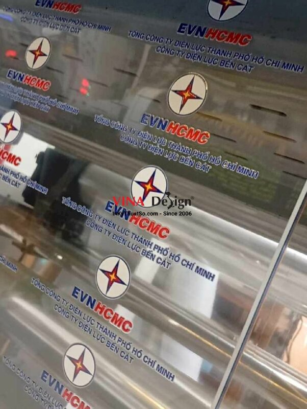 In tem UV DTF logo công ty điện lực - INKTS3869