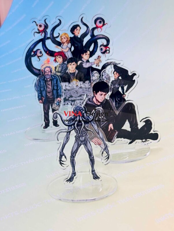 Làm standee Mica in UV, mô hình để bàn trưng bày, nhân vật hoạt hình tiểu thuyết Characters - INKTS3877