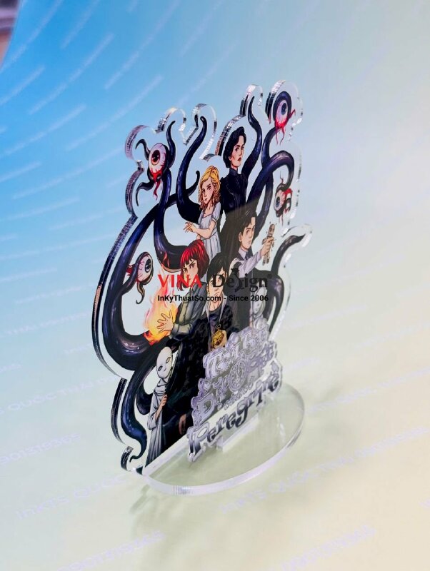 Làm standee Mica in UV, mô hình để bàn trưng bày, nhân vật hoạt hình tiểu thuyết Characters - INKTS3877