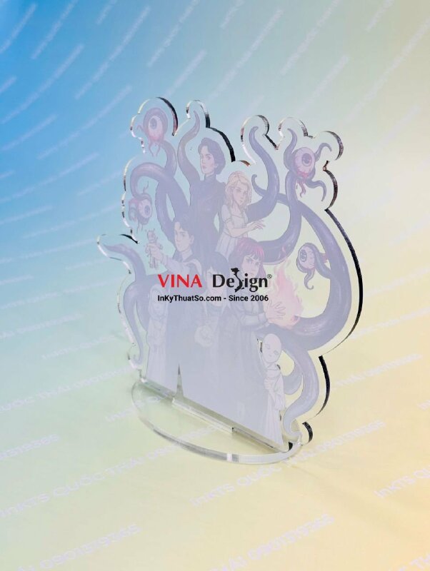 Làm standee Mica in UV, mô hình để bàn trưng bày, nhân vật hoạt hình tiểu thuyết Characters - INKTS3877
