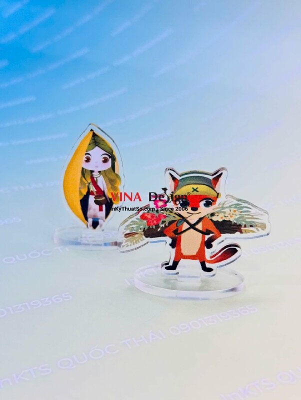 Làm standee Mica in UV, mô hình nhân vật hoạt hình để bàn - INKTS3892