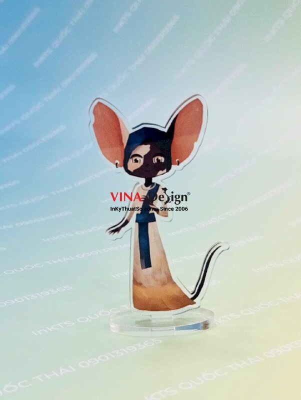 Làm standee Mica in UV, mô hình nhân vật hoạt hình để bàn - INKTS3892