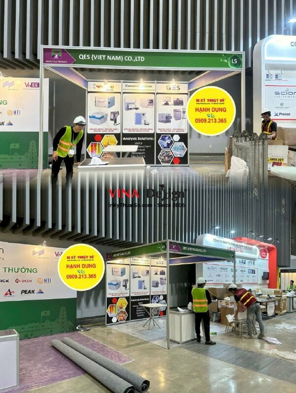 Xưởng in PP, bạt Hiflex chuyên thi công sự kiện gian hàng hội chợ triển lãm - INKTS3881