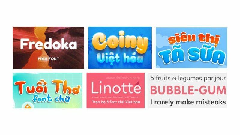 font chữ bo tròn góc việt hóa free