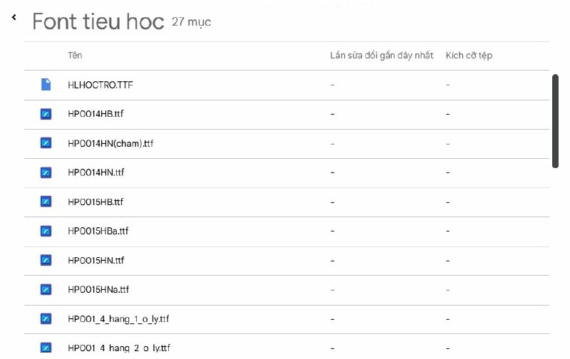 font chữ tập viết tiếng việt