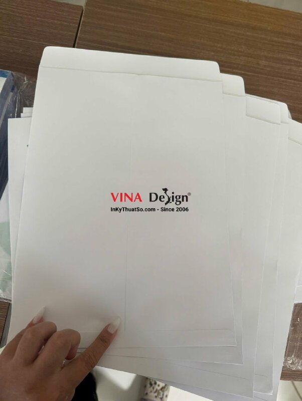 In bao thư lớn 25 x 35 cm cho doanh nghiệp, in lên bao thư có sẵn, chỉ in mặt trước - INKTS3902