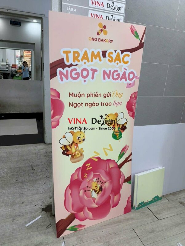 In poster formax cho cửa hàng bánh Bakery - Coffee & Tea - INKTS3909