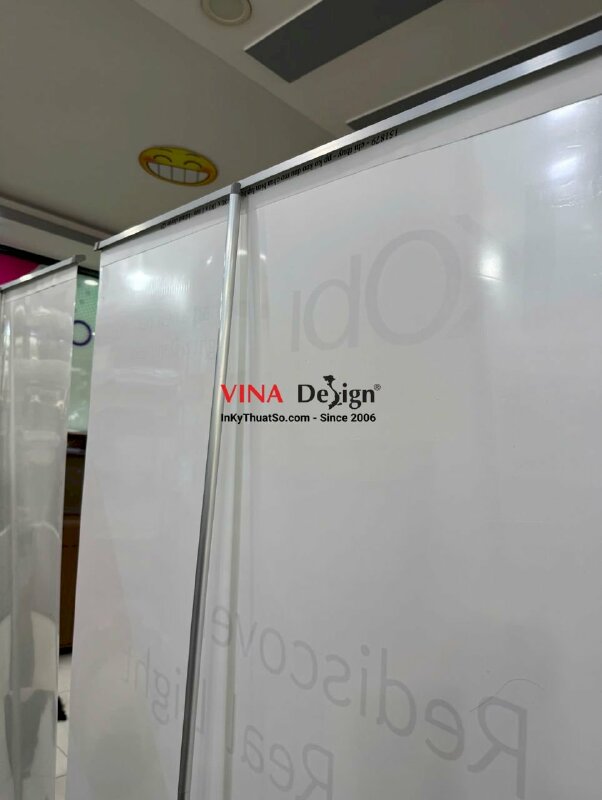 In standee lắp chân cuốn nhôm tốt, poster sự kiện - INKTS3899