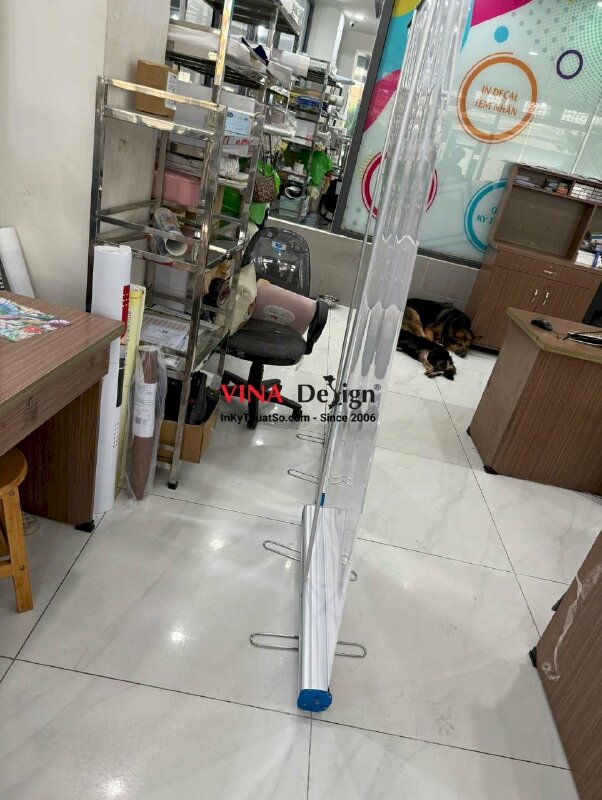 In standee lắp chân cuốn nhôm tốt, poster sự kiện - INKTS3899