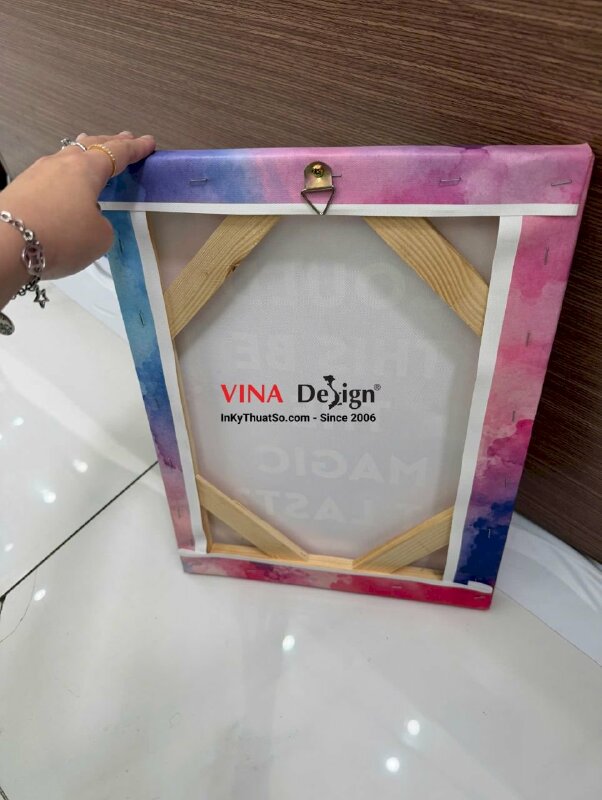 In tranh slogan, tranh câu nói hay, tranh động lực, tranh in Canvas mực dầu mờ, đóng khung - INKTS3903