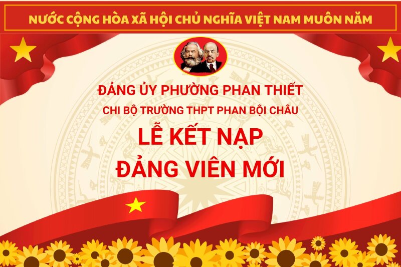 Tải phông nền kết nạp Đảng viên mới