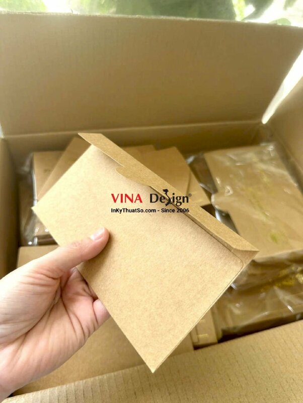 In bao thư thành tâm kính thỉnh, ép kim bao thư cúng dường cho Chùa - INKTS3930