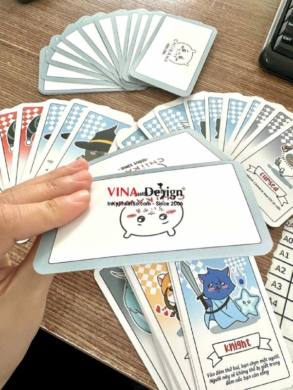 In bộ card chơi game, thẻ trò chơi board game in số lượng ít - INKTS3915