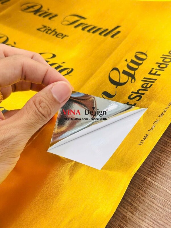 In tem xi vàng giới thiệu tên các loại đàn, nhạc cụ truyền thống Việt Nam  - INKTS3913