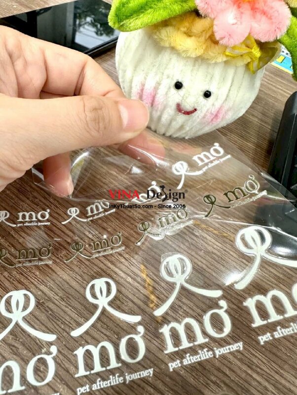 In UV DTF logo dịch vụ hỏa táng thú cưng - INKTS3926