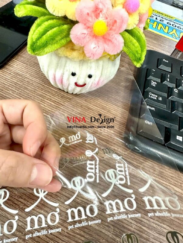 In UV DTF logo dịch vụ hỏa táng thú cưng - INKTS3926