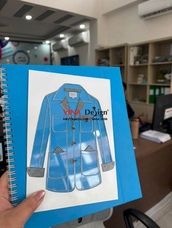 Tấm Mica trong in DTF dán thuận làm tấm thử test màu vải, chất liệu vải - INKTS3912